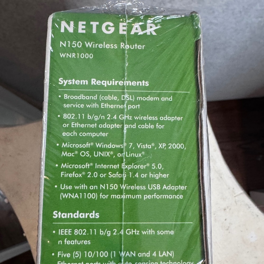 NEW NETGEAR N150 Wireless Router WNR1000 WiFi‎ Internet Network Sealed - Picture 4 of 11